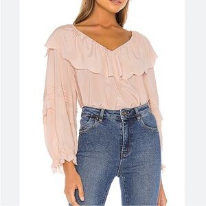 Joie Brennt Silk Blouse in Pink Sky